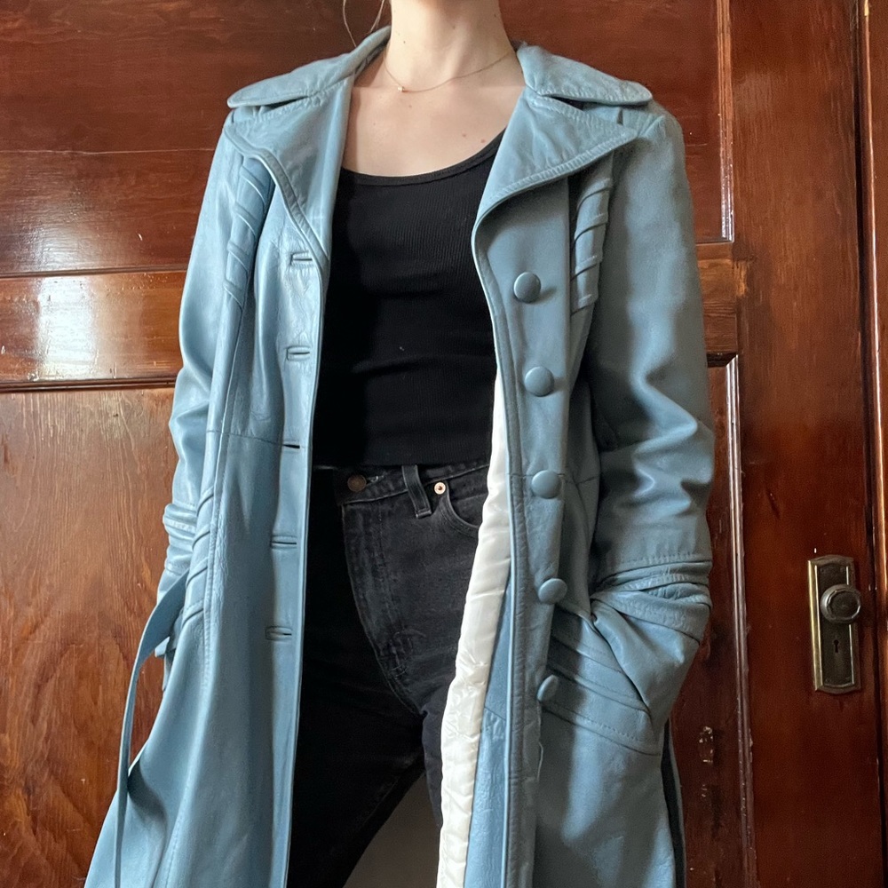 Vintage leather coat